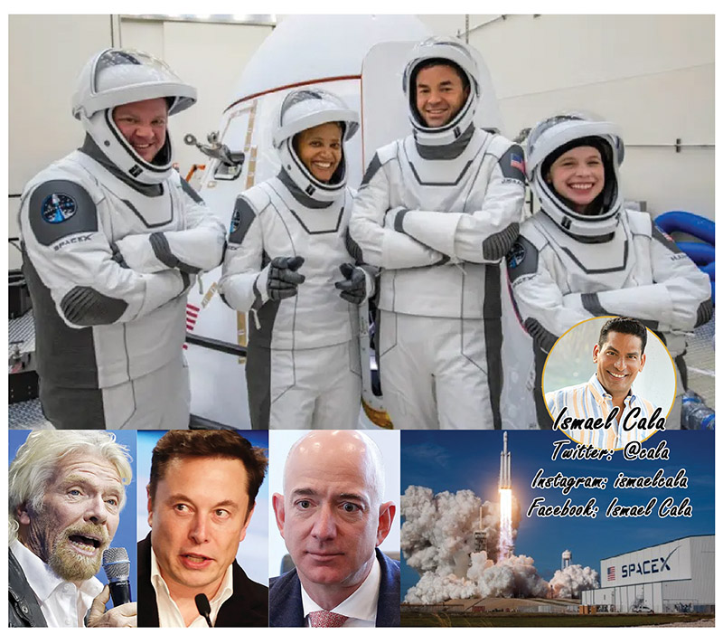 Ismael Cala, Space X, turismo espacial, Richard Branson, Jeff Bezos, Elon Musk, SpaceX, NASA, Jared Isaacman,  Sian Proctor, Hayley Arceneaux,  Chris Sembroski, Netflix, Cuenta atrás, 